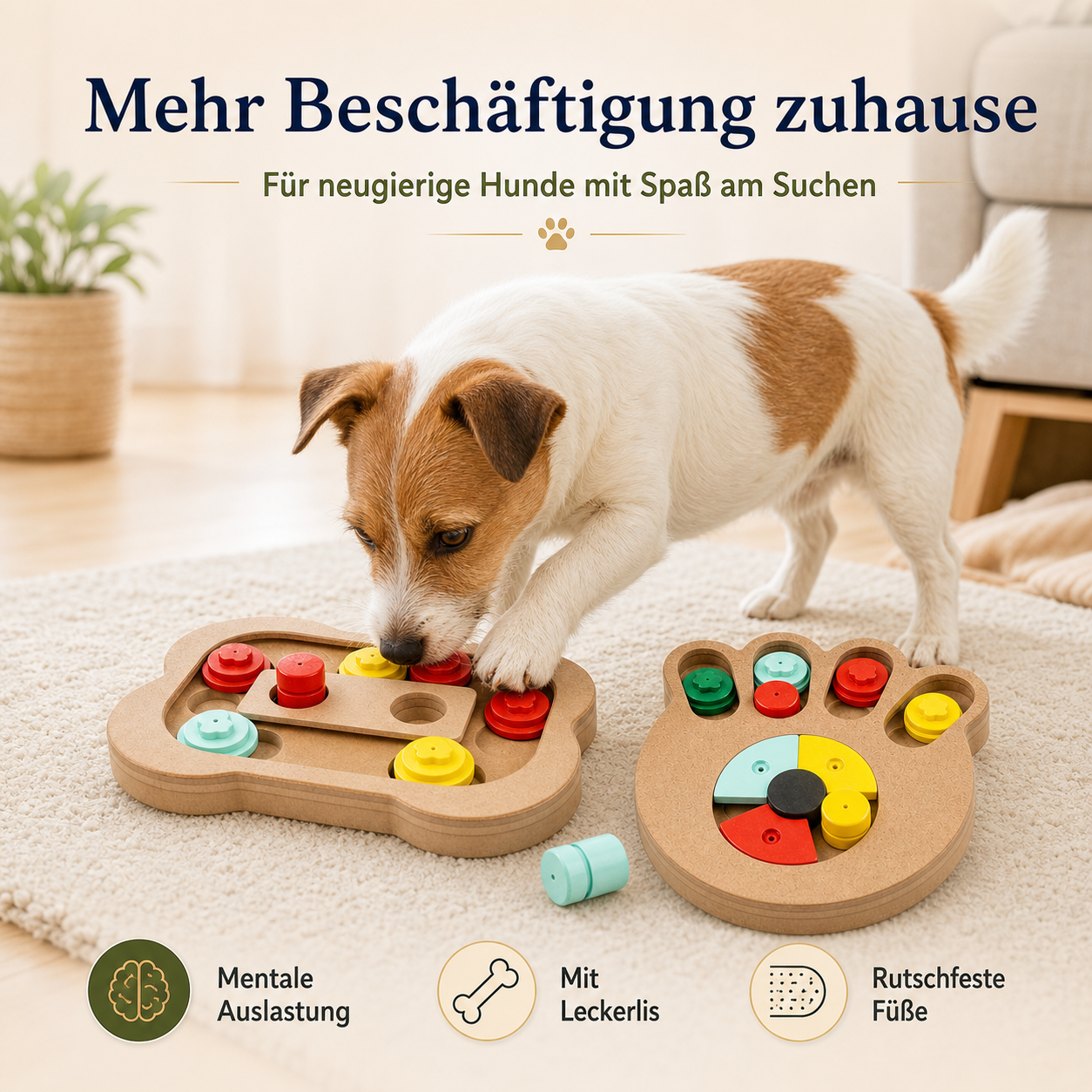 Snack Puzzle Starterset für Hunde – 2 Denkspiele für mehr Beschäftigung